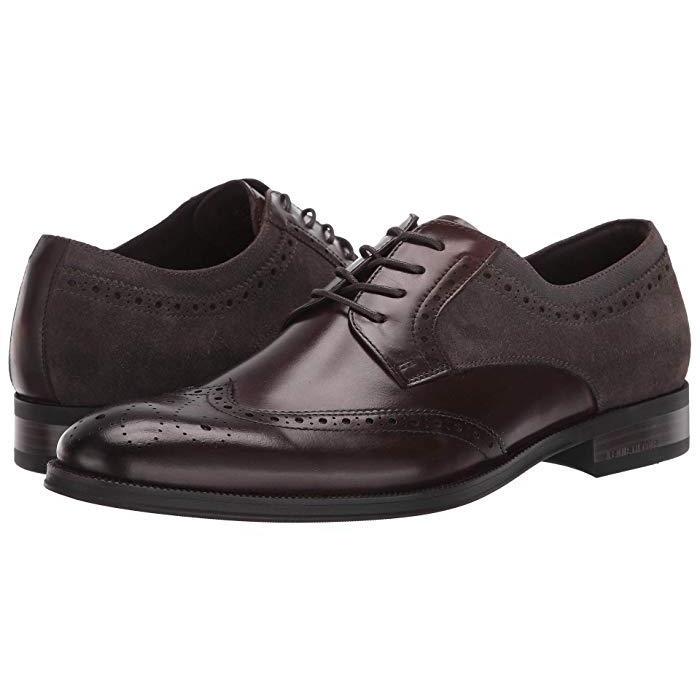 Kenneth Cole York Mens Brock Wingtip Oxfords Mens Shoes 7.5/Brown/grey