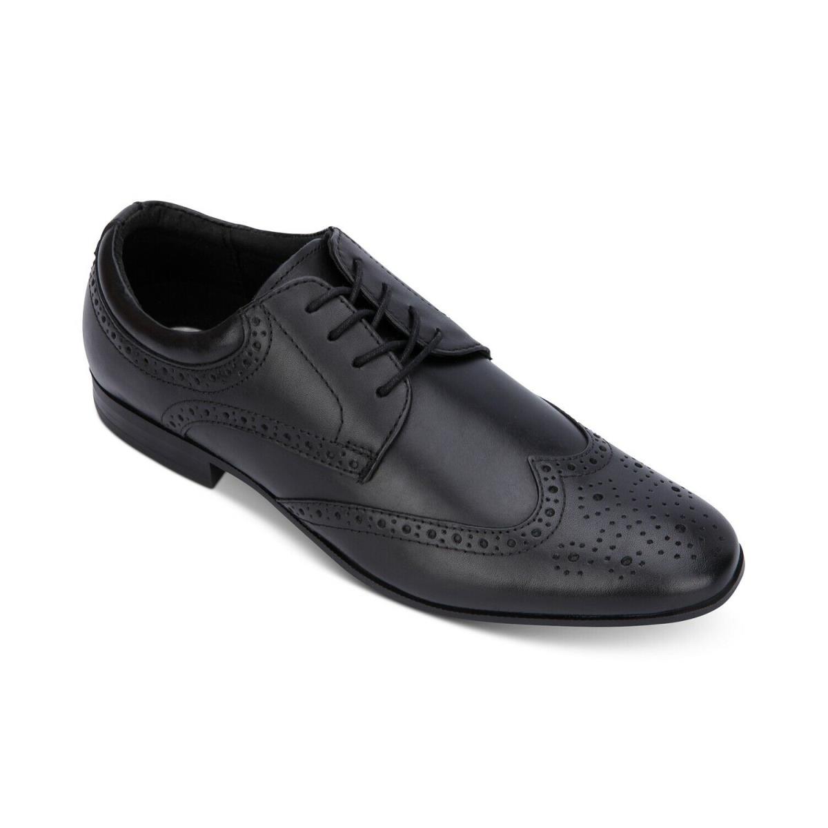 Kenneth Cole Reaction Men`s Shoes Zeke Wingtip Oxfords Black 8M 12M