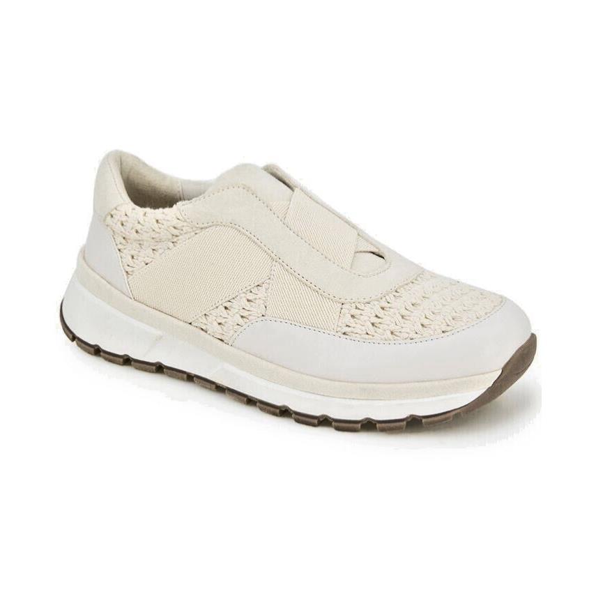 Kenneth Cole Reaction Klancy Crochet Stepin Platform Sneakers Shoes Ivory 9M - Ivory