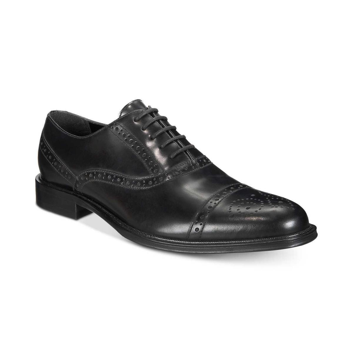 Kenneth Cole Reaction Men s Zac Leather Oxfords Black 10.5