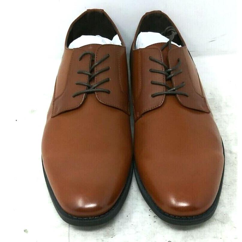 Kenneth Cole Unlisted Half Lace UP PT Men`s Shoes Color Cognac Size 9M