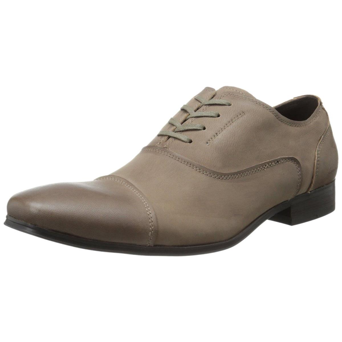 Kenneth Cole York Men`s Sense-ible Taupe Lace Up Oxford Shoes 10.5 M US