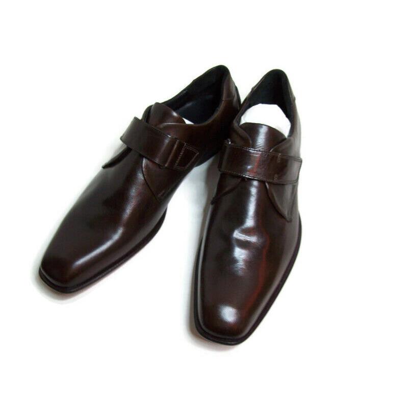 Kenneth Cole NY Dark Brown Action Figure Strap Mens Dress US 10.5 M Shoes