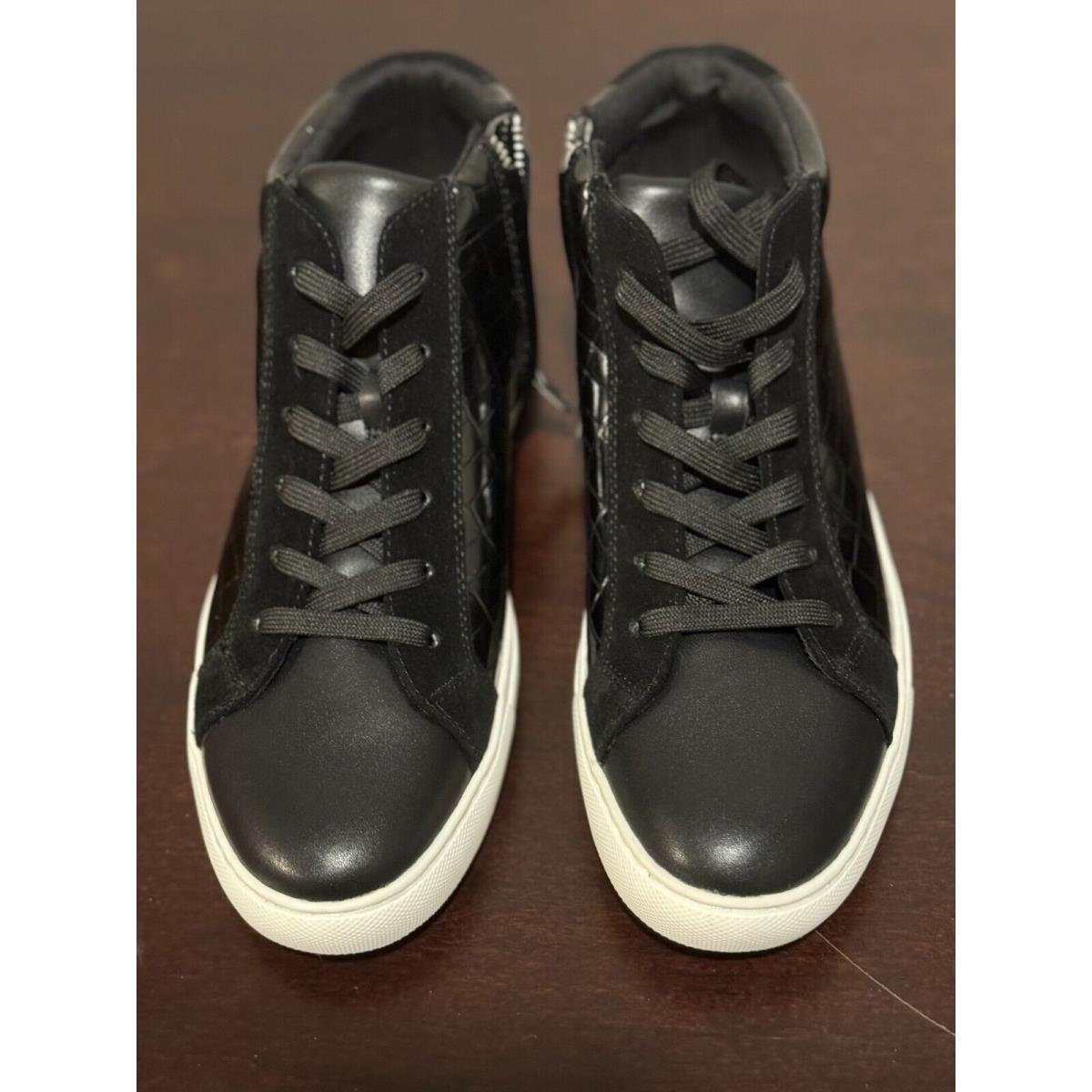 Kenneth Cole Womens Kam High Top Black Casual and Fashion Sneakers