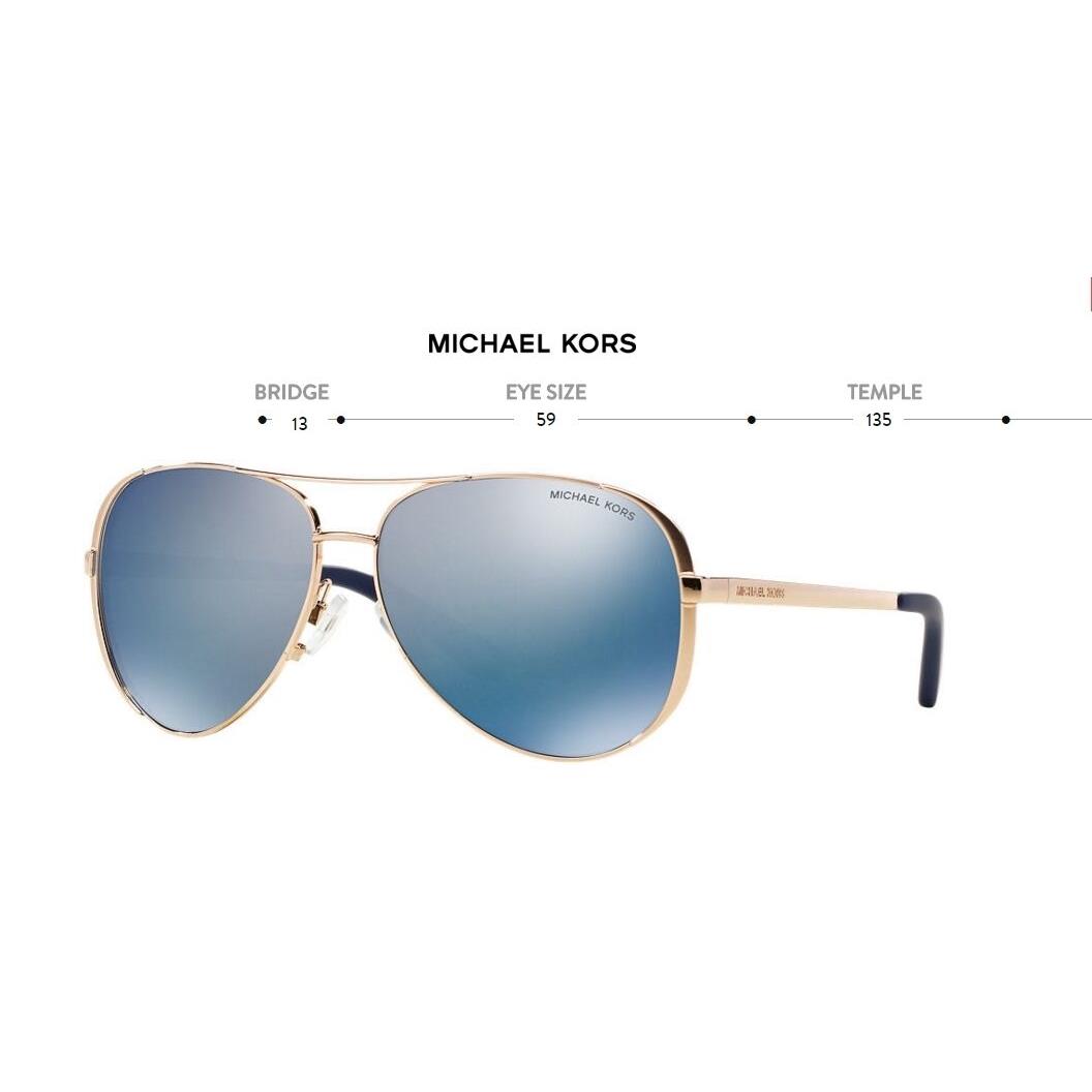 Michael Kors sunglasses  - Gold Frame, Blue Lens 4