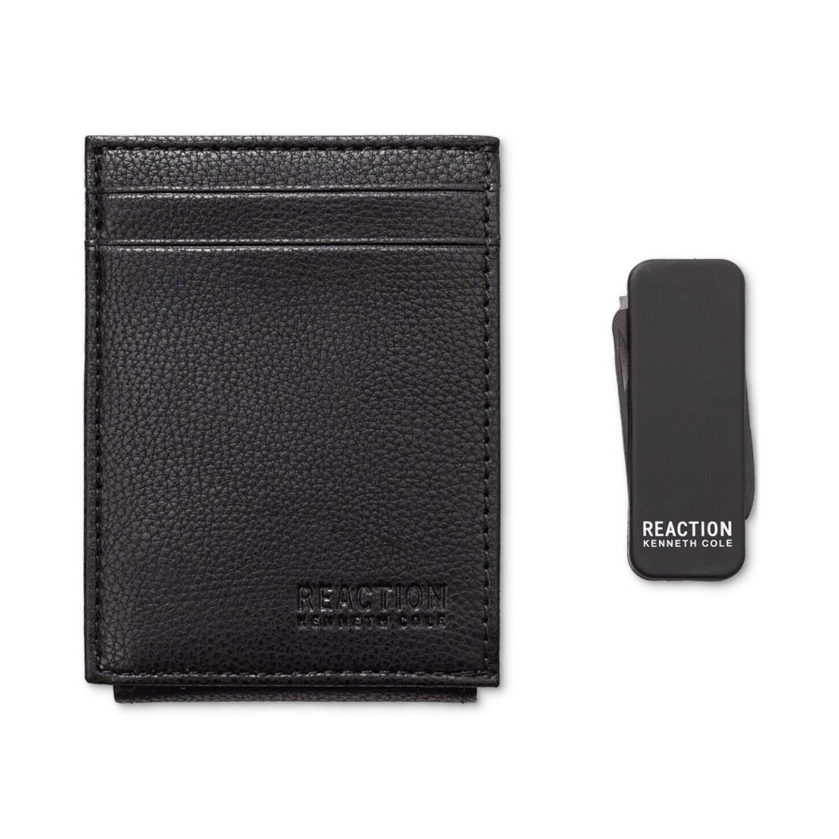 Kenneth Cole Reaction Men s Wallet Money Clip Set Black