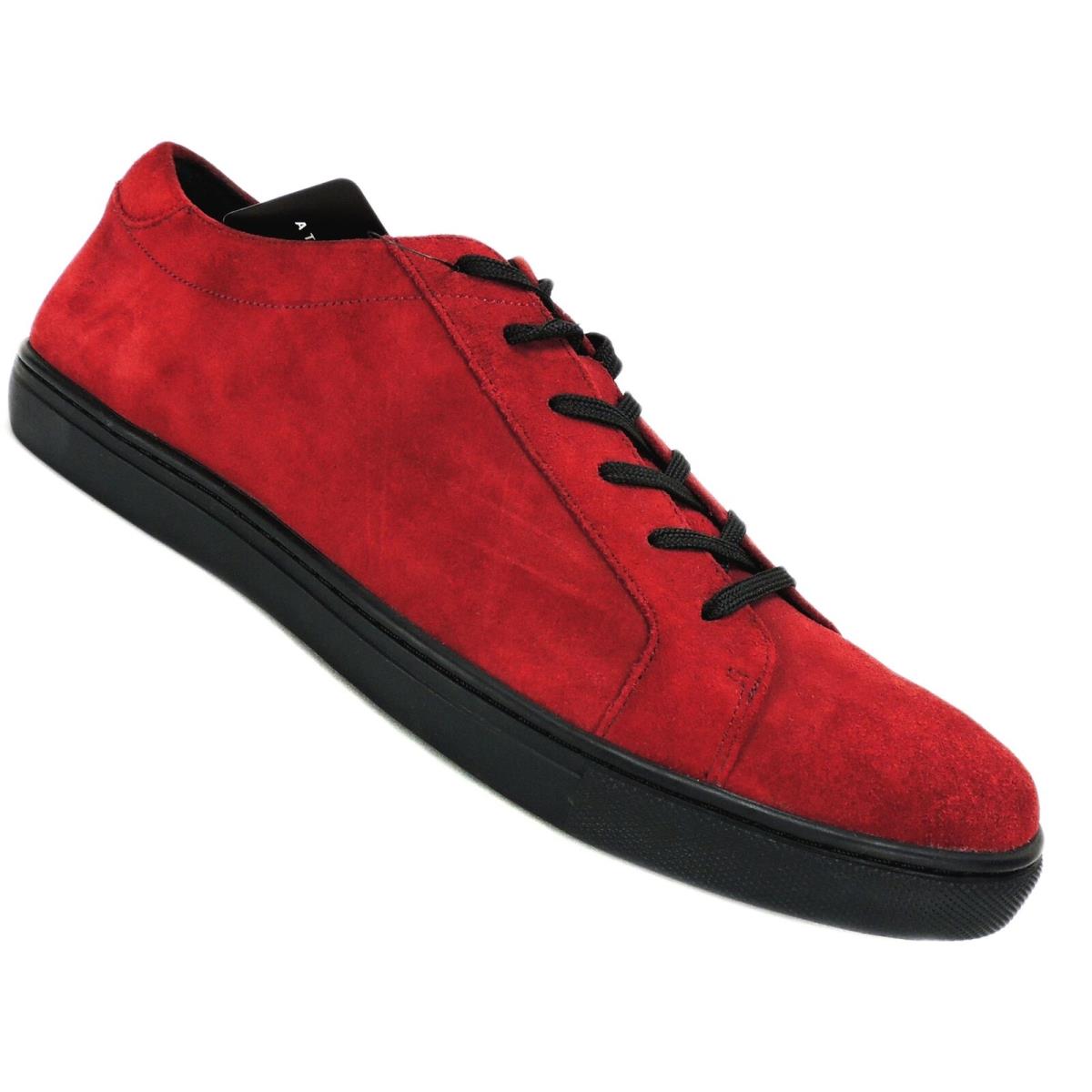 Kenneth Cole York Men`s Kam Low-top Sneakers Wine Red Suede Size 7 M