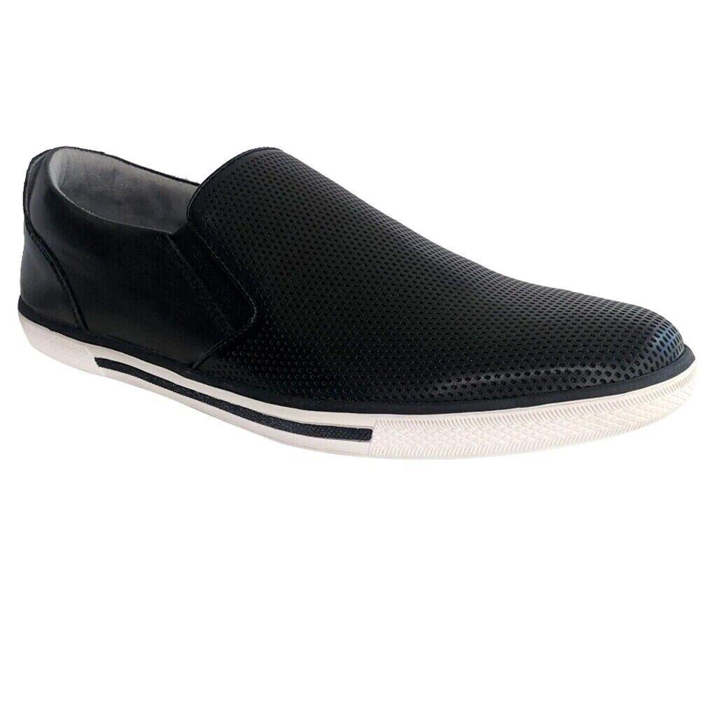 Kenneth Cole Reaction Men`s Center Slip On Sneaker Black 13 M US