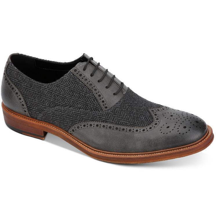 Kenneth Cole Reaction Men`s Palm Full Brogue Wingtip Oxfords N3206 Size 11.5 M