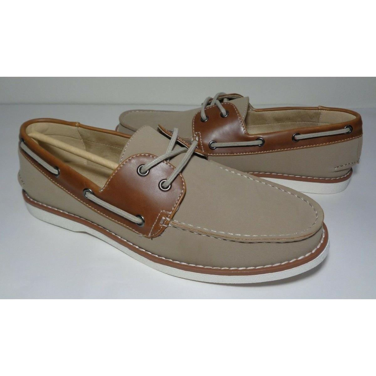 Kenneth Cole Unlisted Size 10 M Santon Sand Mens Boat Shoes