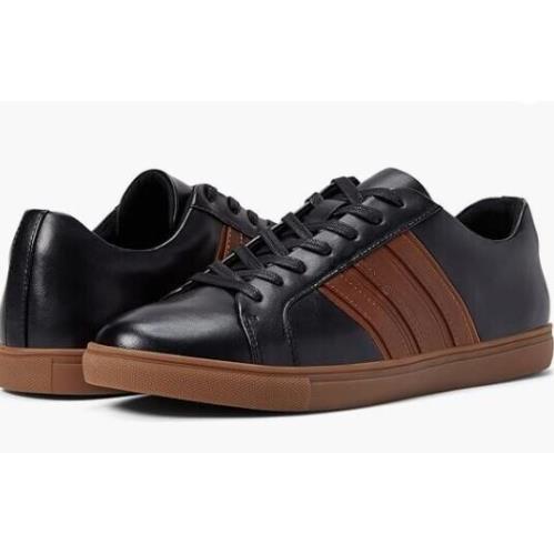 Kenneth Cole Men`s Stand Mix Sneaker Black/cognac Sz 8.5 M