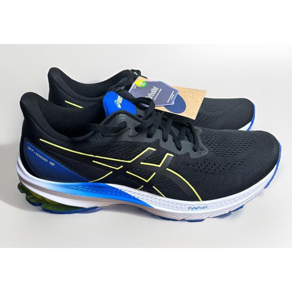 Asics GT-1000 12 Black/glow Yellow Men s 9.5-12 1011B631-002