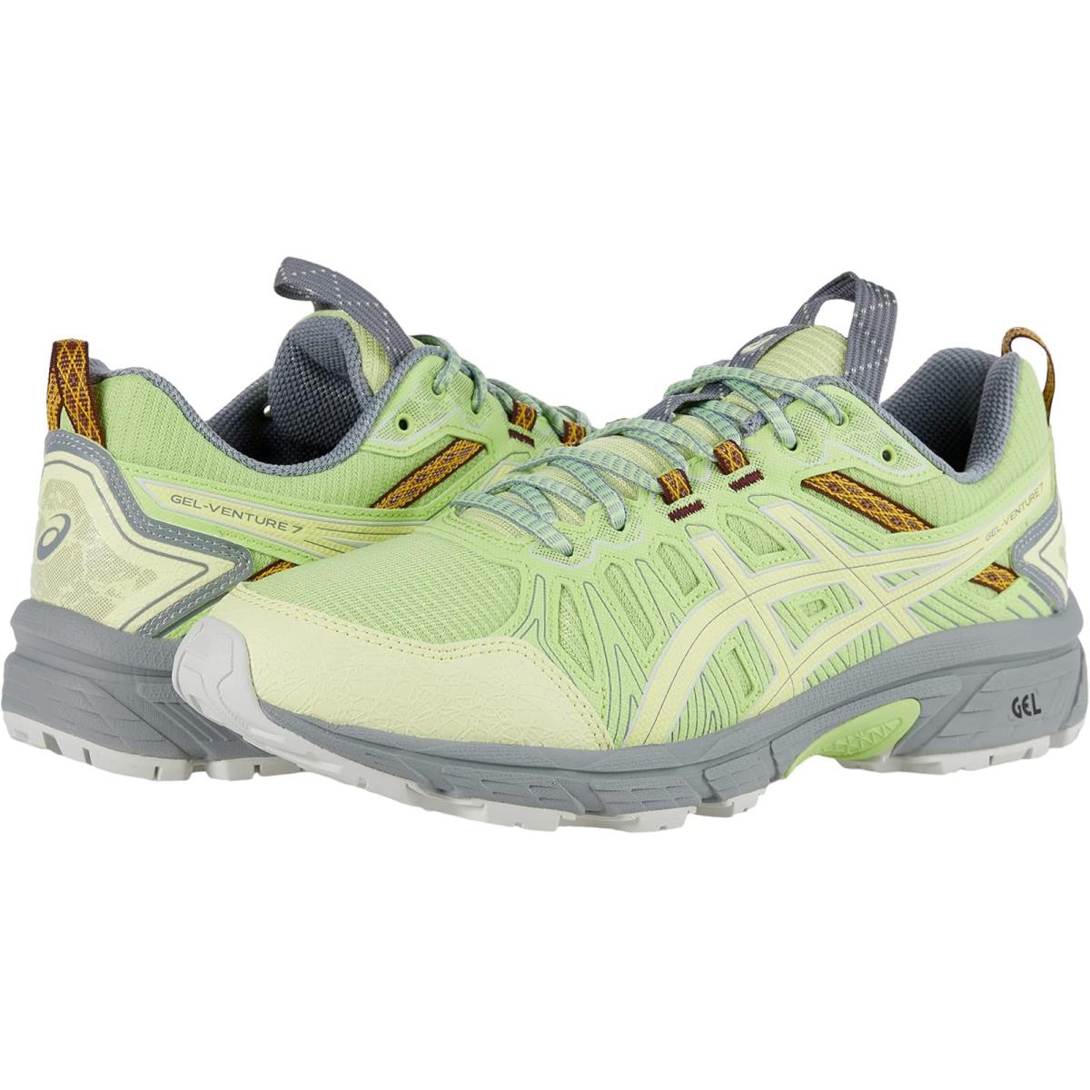 Man`s Sneakers Athletic Shoes Asics Sportstyle HN1-S Gel-venture 7 - Lime Green/Huddle Yellow