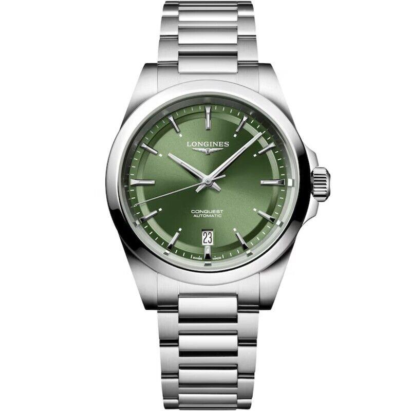 Longines Conquest 2024 38MM Green Dial SS Men`s Watch L3.720.4.02.6