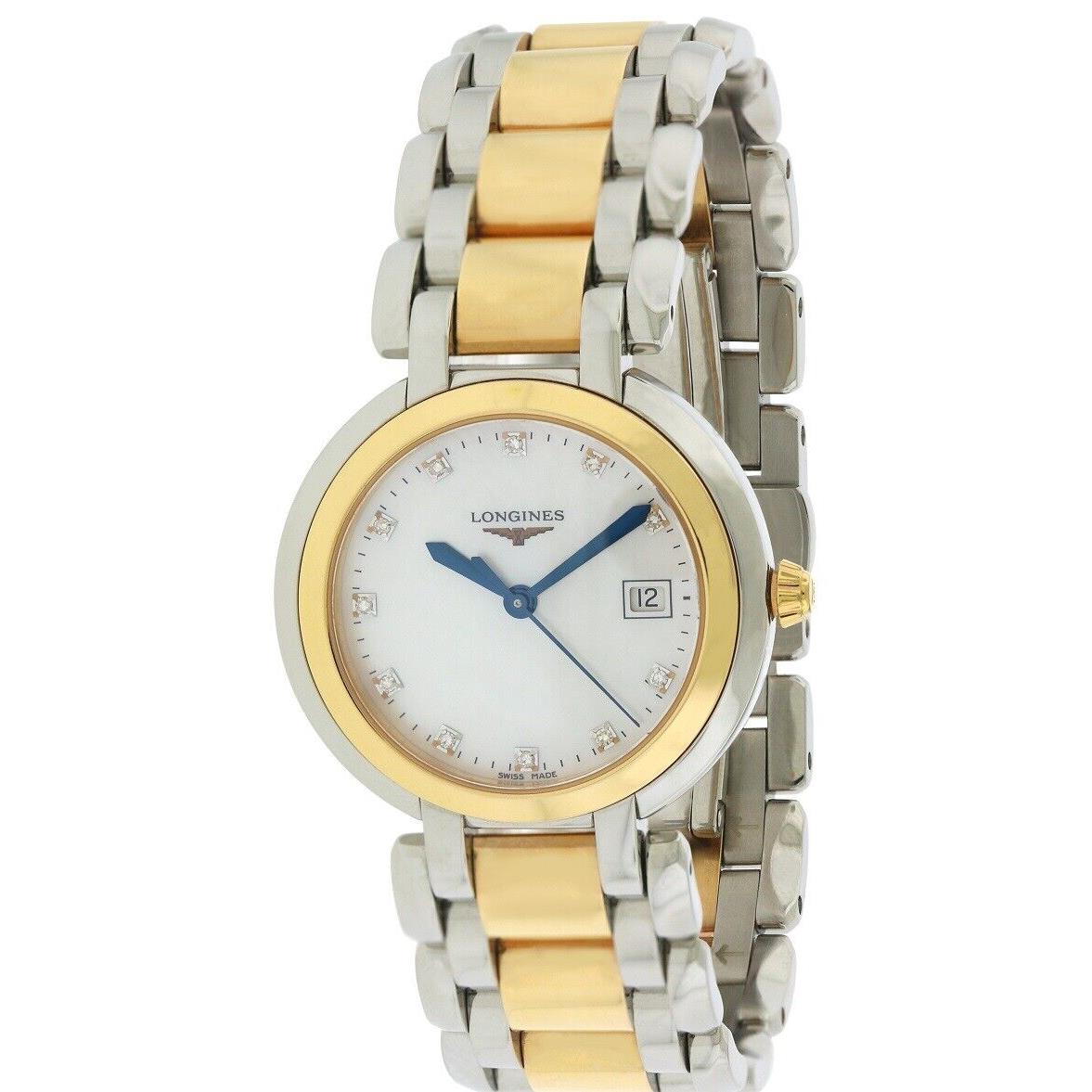 Longines Primaluna Two-tone Ladies Watch L81125876 - Dial: Mother Of Pearl, Strap: Two Tone