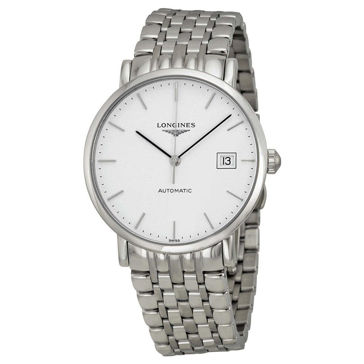 Longines Elegant Automatic Stainless Steel White Dial Unisex Watch L4.810.4.12.6