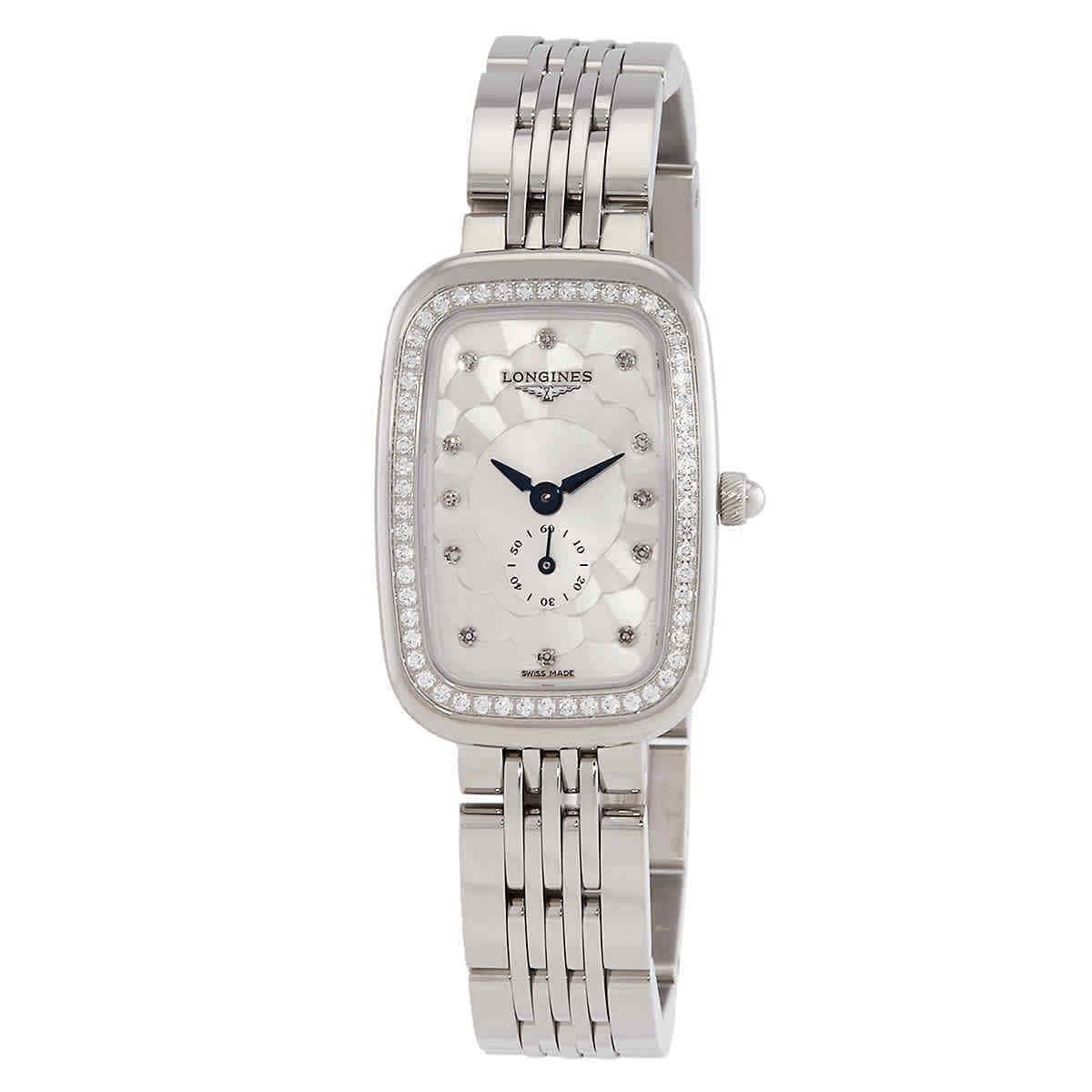 Longines Equestrian Quartz Diamond Silver Dial Ladies Watch L6.141.0.77.6