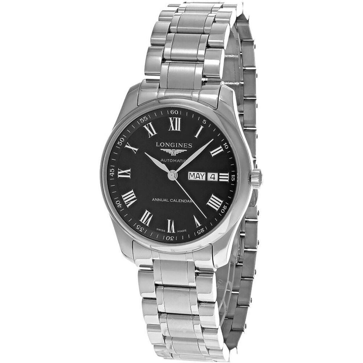 Longines Master Collection Auto 40MM SS Black Dial Men`s Watch L2.910.4.51.6 - Dial: Black, Band: Silver, Bezel: Silver