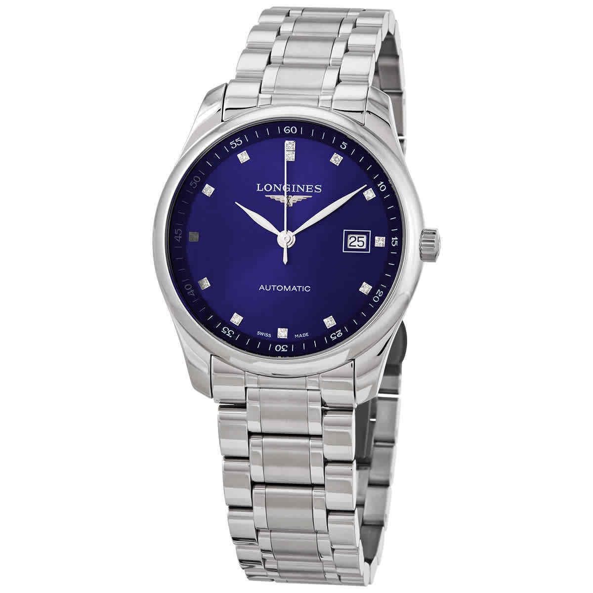 Longines Master Collection Automatic Chronometer Diamond Blue Dial Unisex Watch