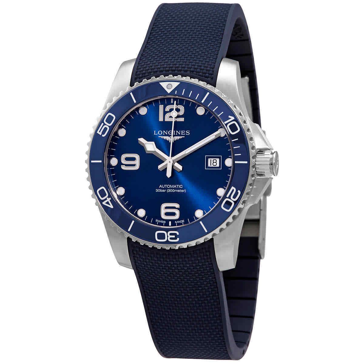 Longines Hydroconquest Automatic Blue Ceramic Bezel 41 mm Men`s Watch L37814969