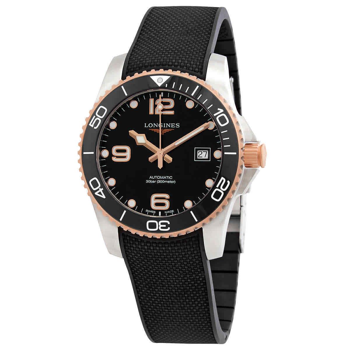 Longines Hydroconquest Men`s Black Watch - L3.781.3.58.9