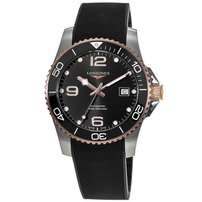 Longines Hydroconquest Automatic Black Dial Men`s Watch L3.781.3.58.9