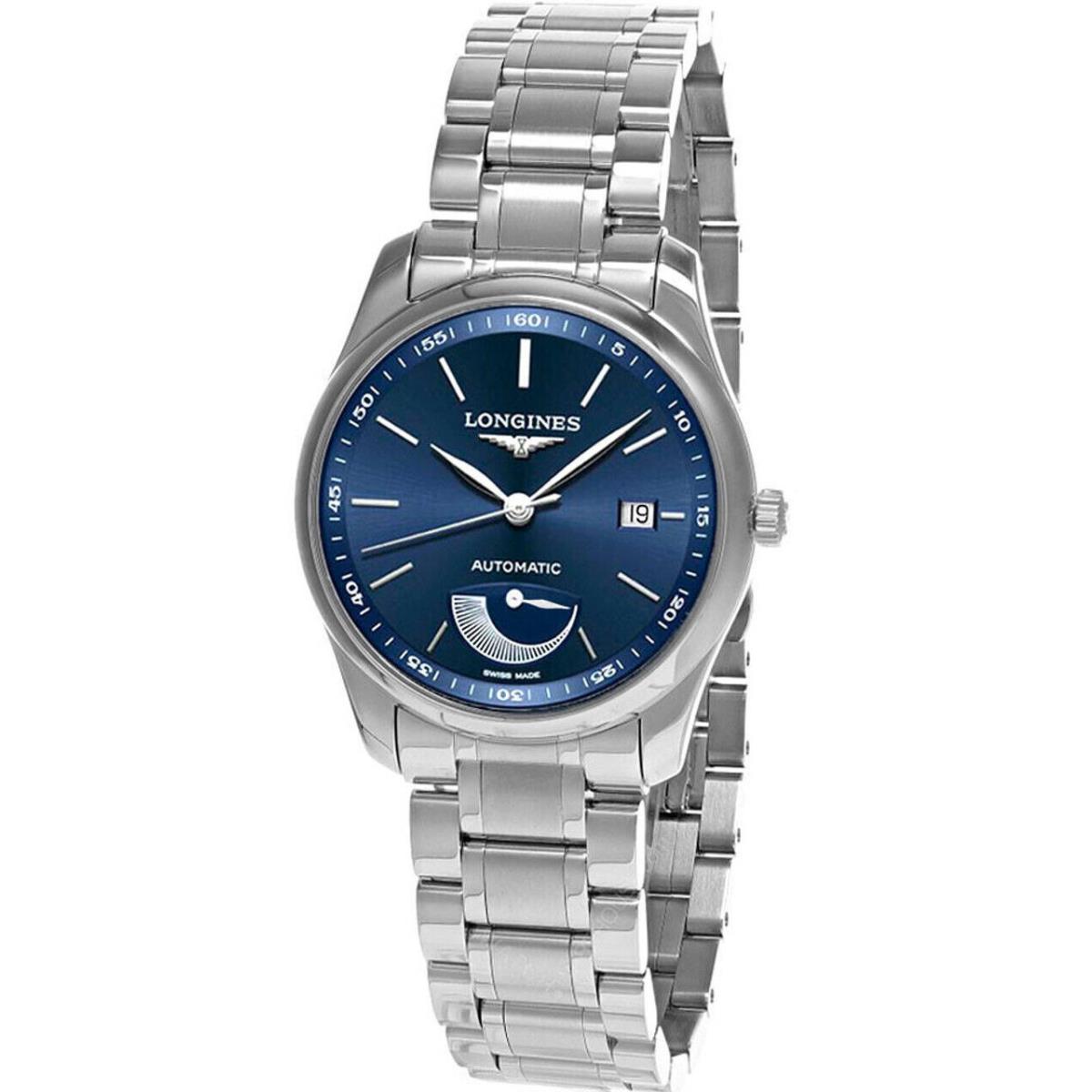 Longines Master Collection Auto 40MM SS Blue Dial Men`s Watch L2.908.4.92.6 - Dial: Silver, Band: Silver, Bezel: Silver