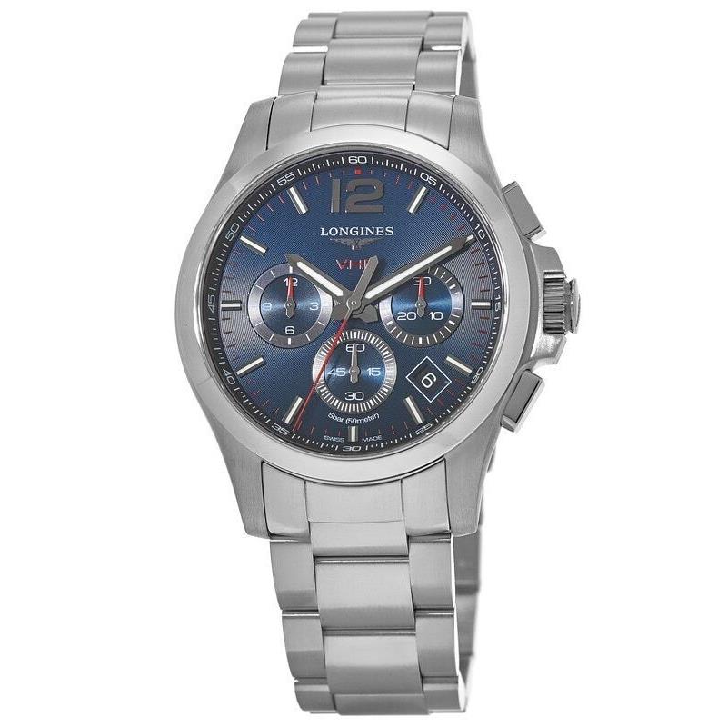 Longines Conquest V.h.p. Chronograph Blue Dial Men`s Watch L3.717.4.96.6