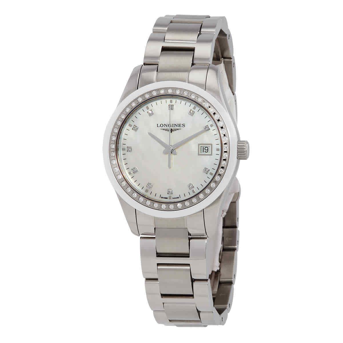 Longines Conquest Classic Quartz Diamond Ladies Watch L2.387.0.87.6