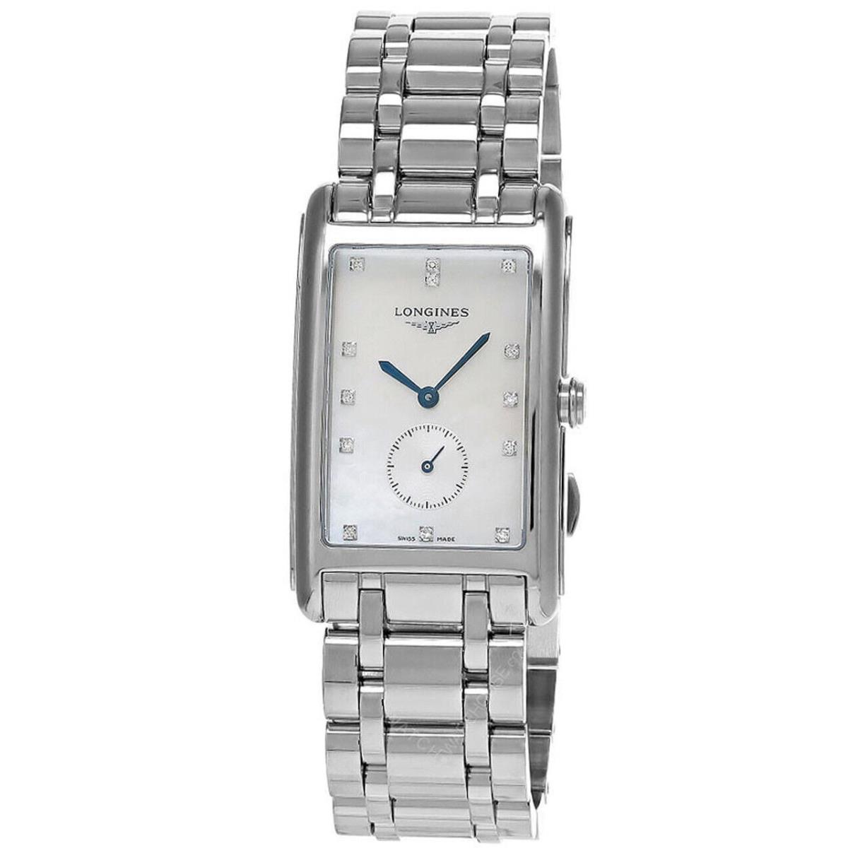 Longines Dolcevita Quartz 25MM Mop Dial Women`s Watch L5.755.4.87.6 - Dial: Mother of Pearl, Band: Silver, Bezel: Silver