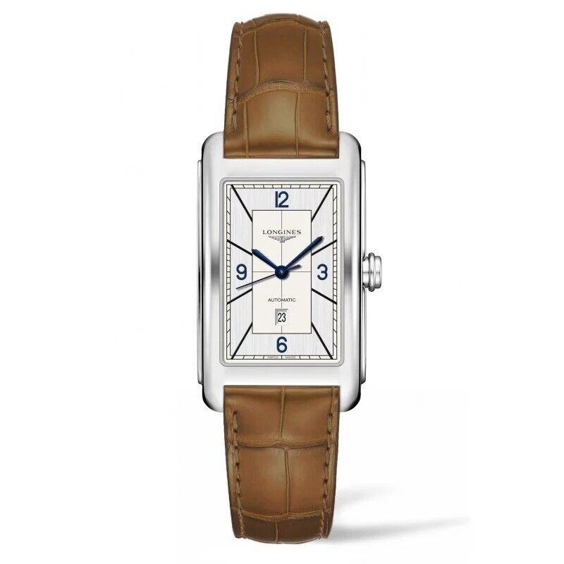 Longines Dolcevita Automatic Tan Leather Strap Watch L57674733