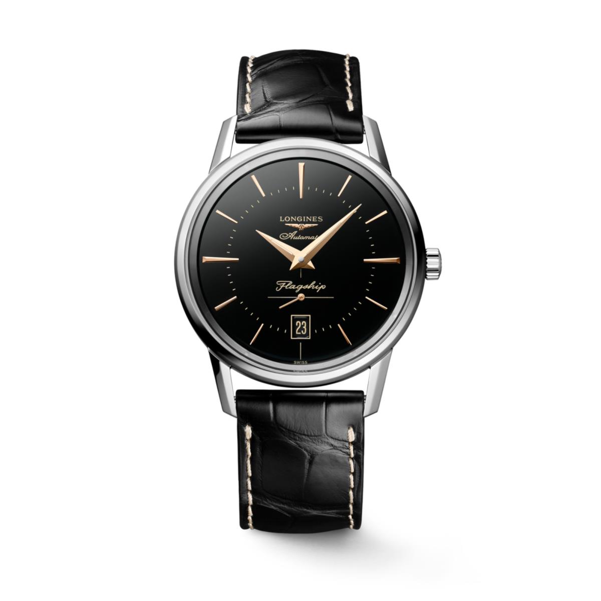 Longines Flagship Heritage Automatic Black Dial Men`s Watch L47954580