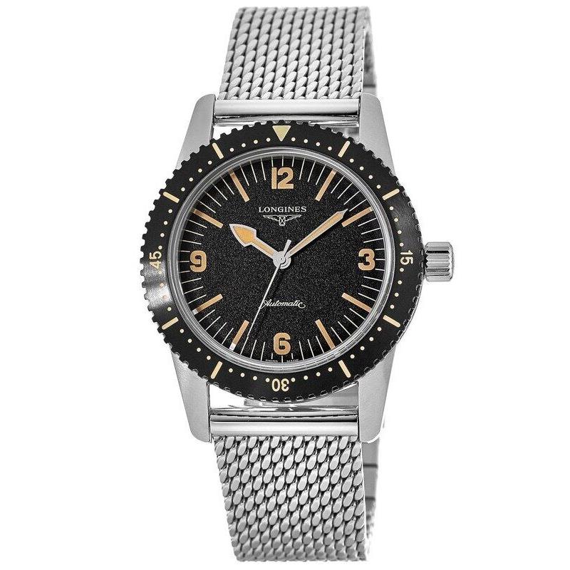 Longines Heritage Skin Diver Automatic Black Men`s Watch L2.822.4.56.6