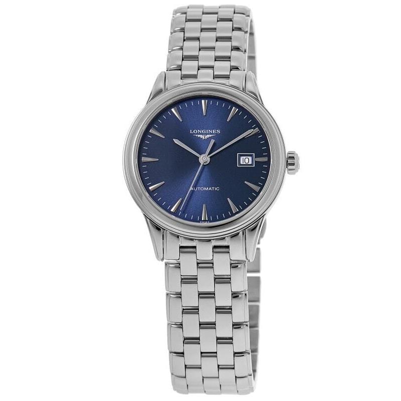 Longines Flagship Automatic 30mm Blue Dial Women`s Watch L4.374.4.92.6 - Face: Blue, Dial: Blue, Band: Silver