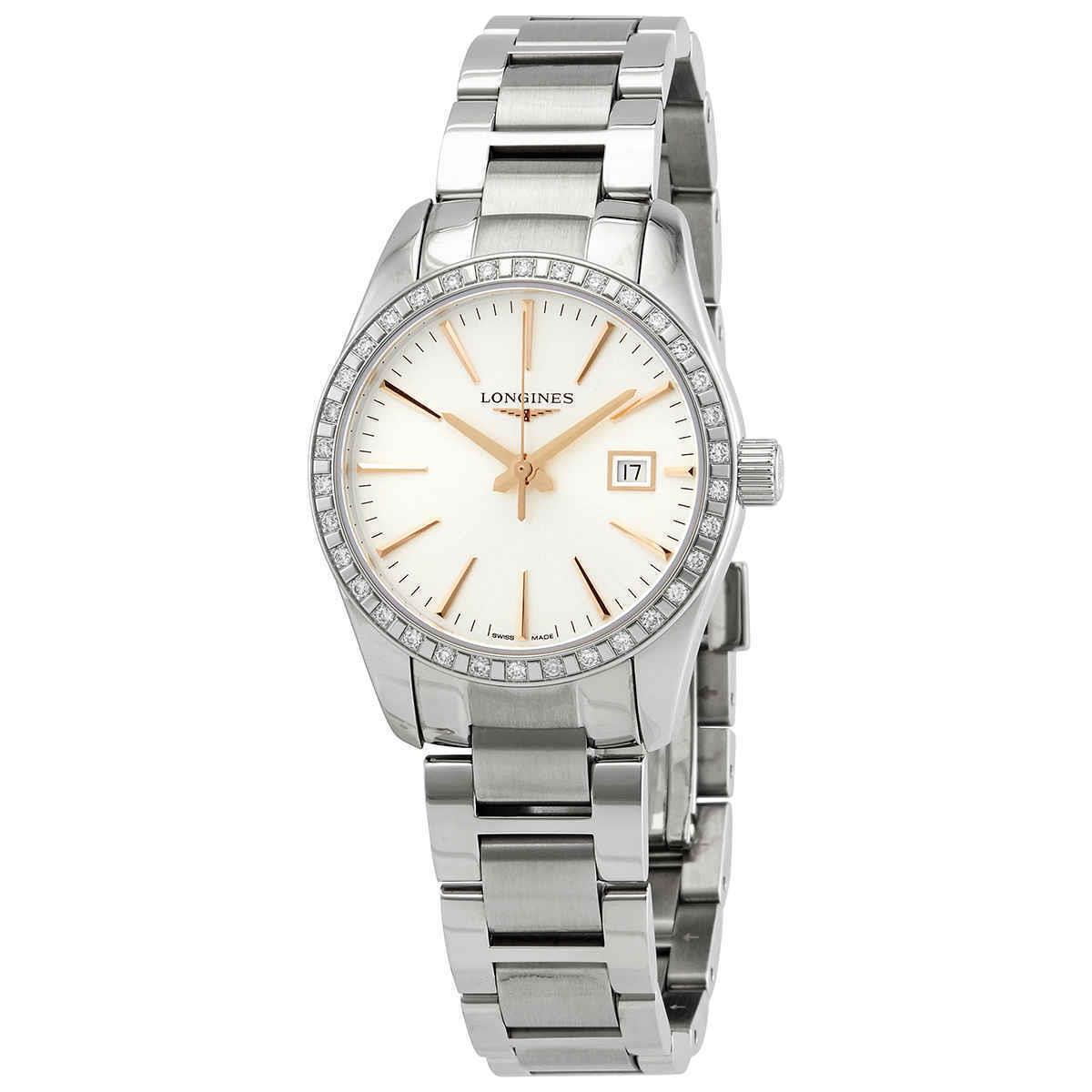 Longines Conquest Classic Quartz Silver Dial Ladies Watch L22860726