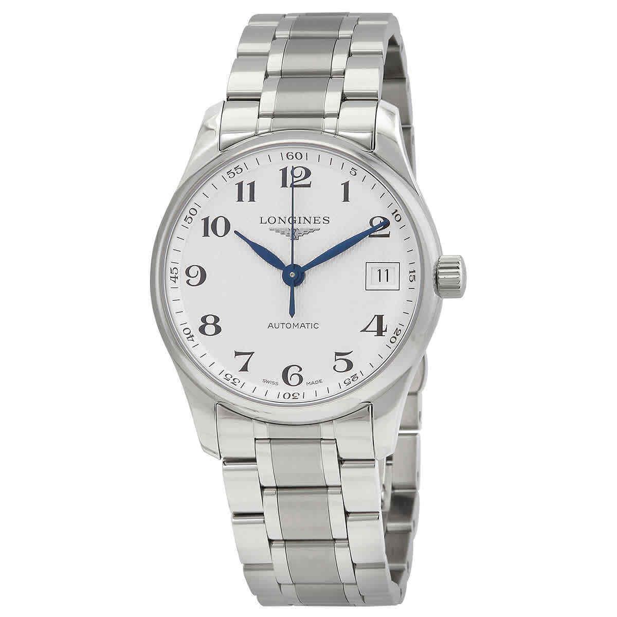 Longines Master Automatic Silver Dial Ladies Watch L2.357.4.78.6 - Dial: Silver, Band: Silver, Bezel: Silver