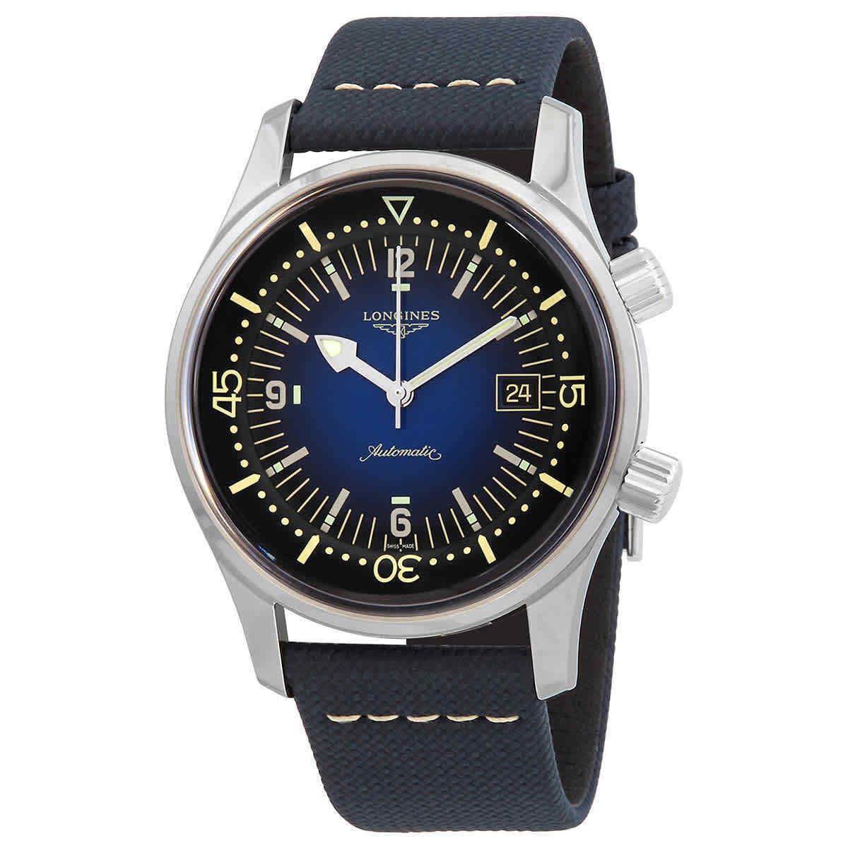 Longines Legend Diver Automatic Blue Lacquered Dial Men`s Watch L3.774.4.90.2