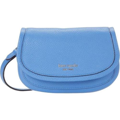 Kate Spade New York Roulette Small Flap Crossbody Bag Deep Cornflower Blue