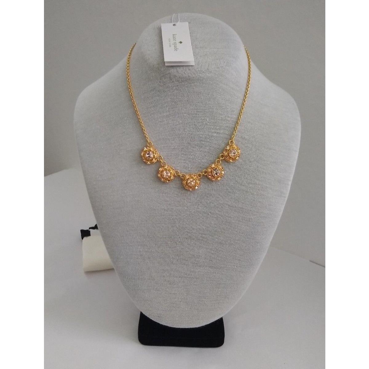 Kate Spade Putting On The Ritz Crystal Row Necklace - Neutral Multi