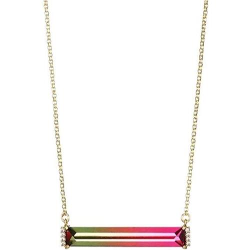 Kate Spade Goldplated Ombre Glass and Cubic Zirconia Geometric Pendant Necklace