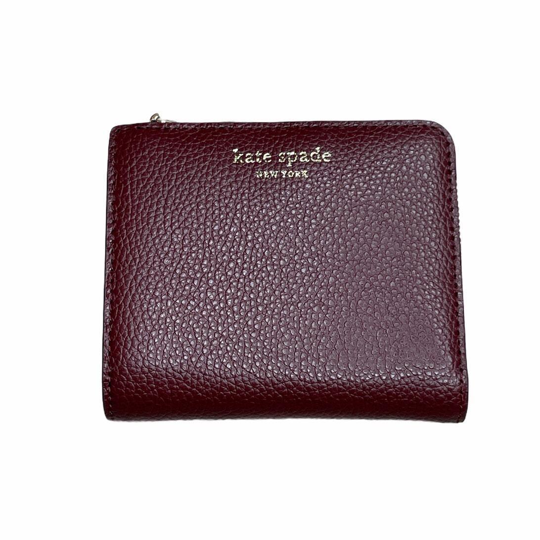 Kate Spade Eva Small L-zip Bifold Wallet in Cherrywood