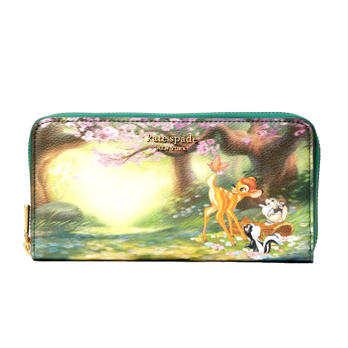 Kate Spade Bambi Disney X Flower Zip Continental Wallet K8795