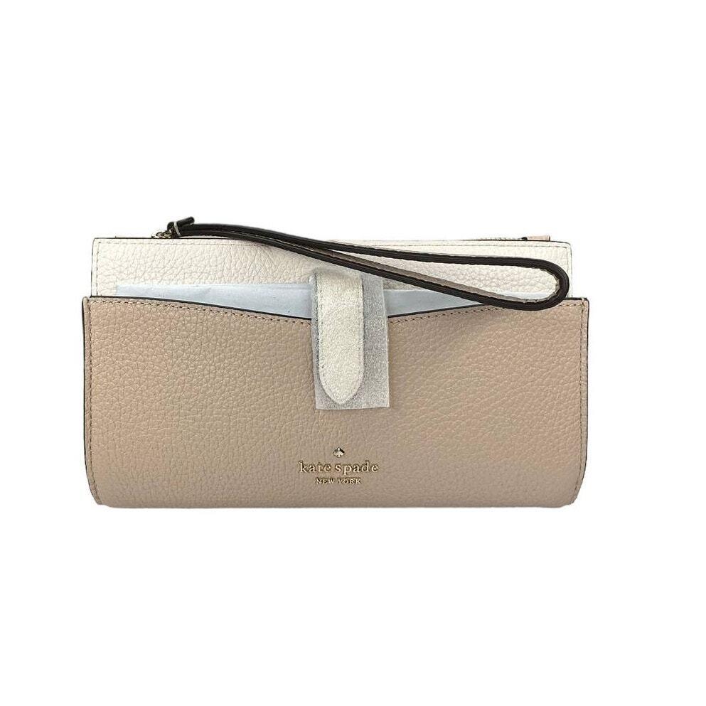 Kate Spade Leila Warm Beige Medium Universal Phone Wristlet Wallet