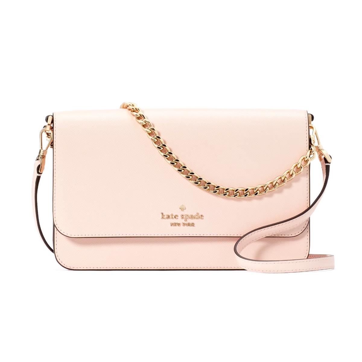 New Kate Spade Madison Medium Flap Convertible Crossbody Conch Pink