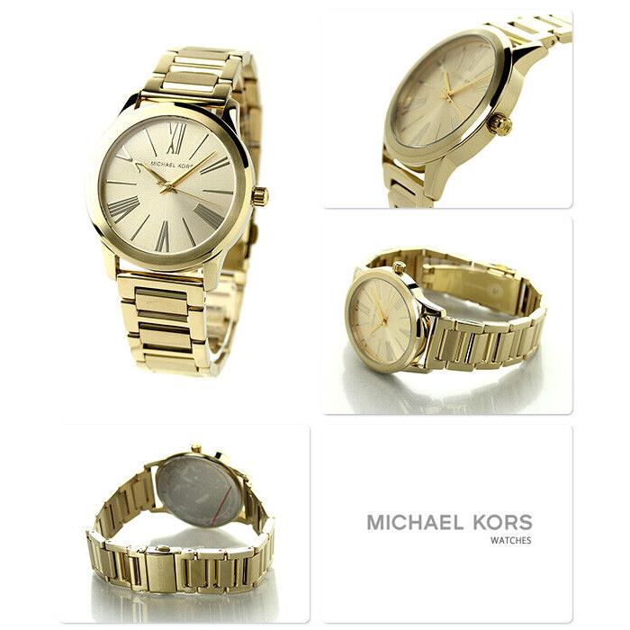 Michael Kors Hartman Gold Tone Roman Numerals Dial Bracelet WATCH-MK3490