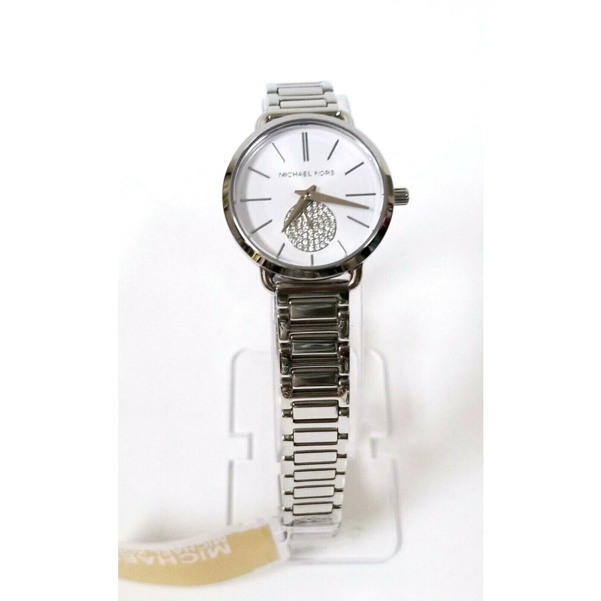 small silver michael kors watch