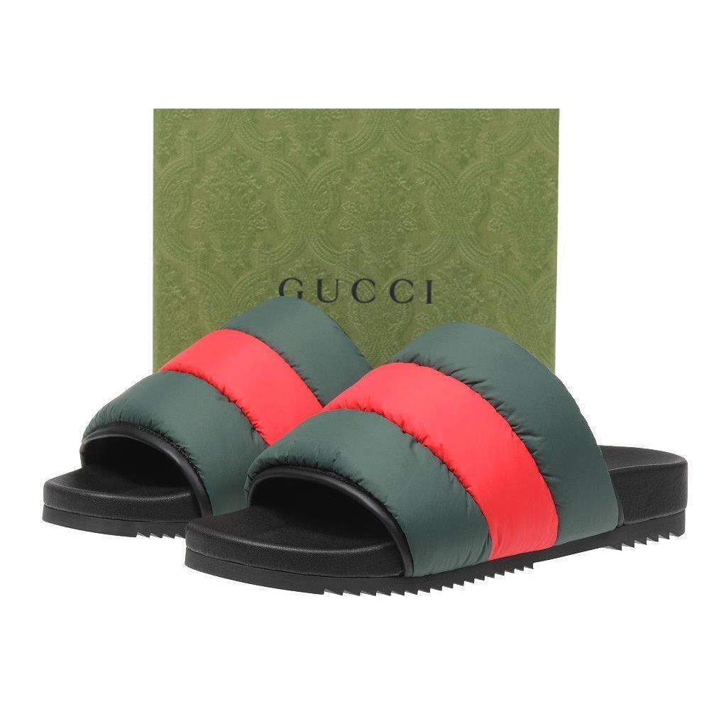 Gucci Ladies Web Slides Sandals Flip Flops Shoes 39/US 9