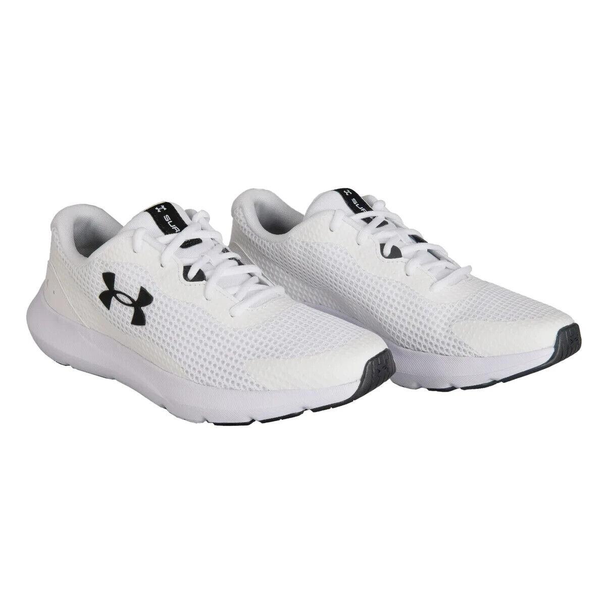 Under Armour Men`s Surge 3 Running Shoes - White Select Size: 8.5-13 - White