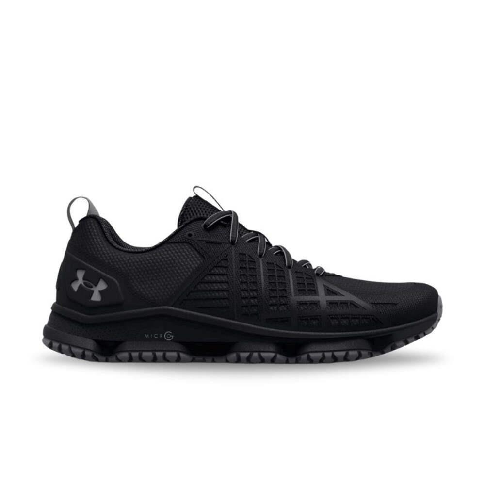 Under Armour Women`s UA Micro G Strikefast Trail Shoe - Black/pitch Gray