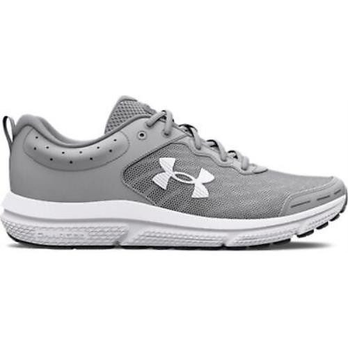 Under Armour Men`s UA Charged Assert 10 Running Shoes Mod Gray/mod Gray/white